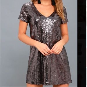 NWT Purple Sequin Dress